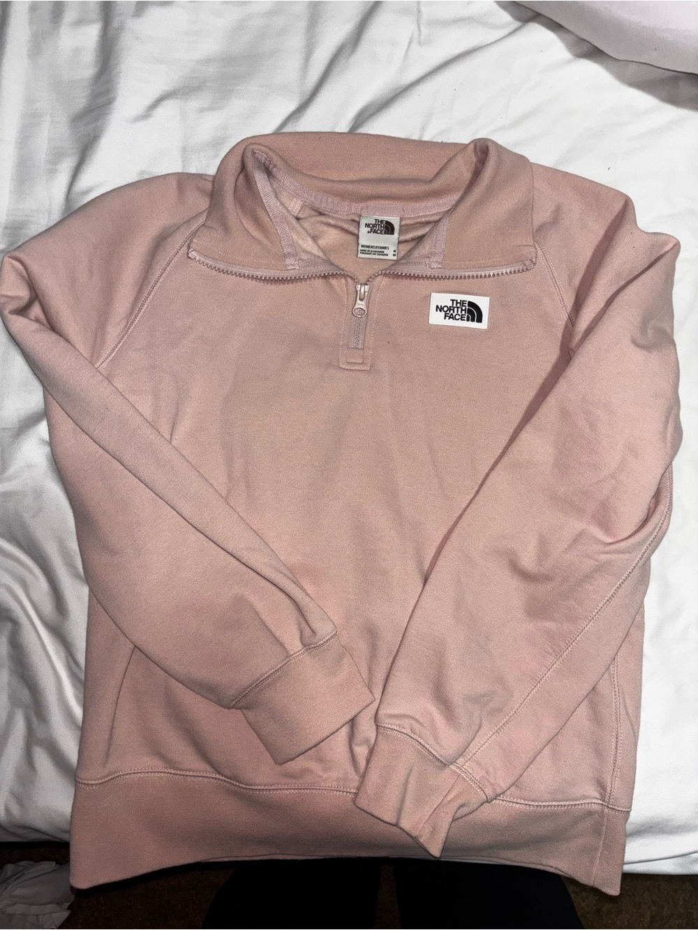 The North Face Women’s Pink Quarter-Zip Fleece Pullover M